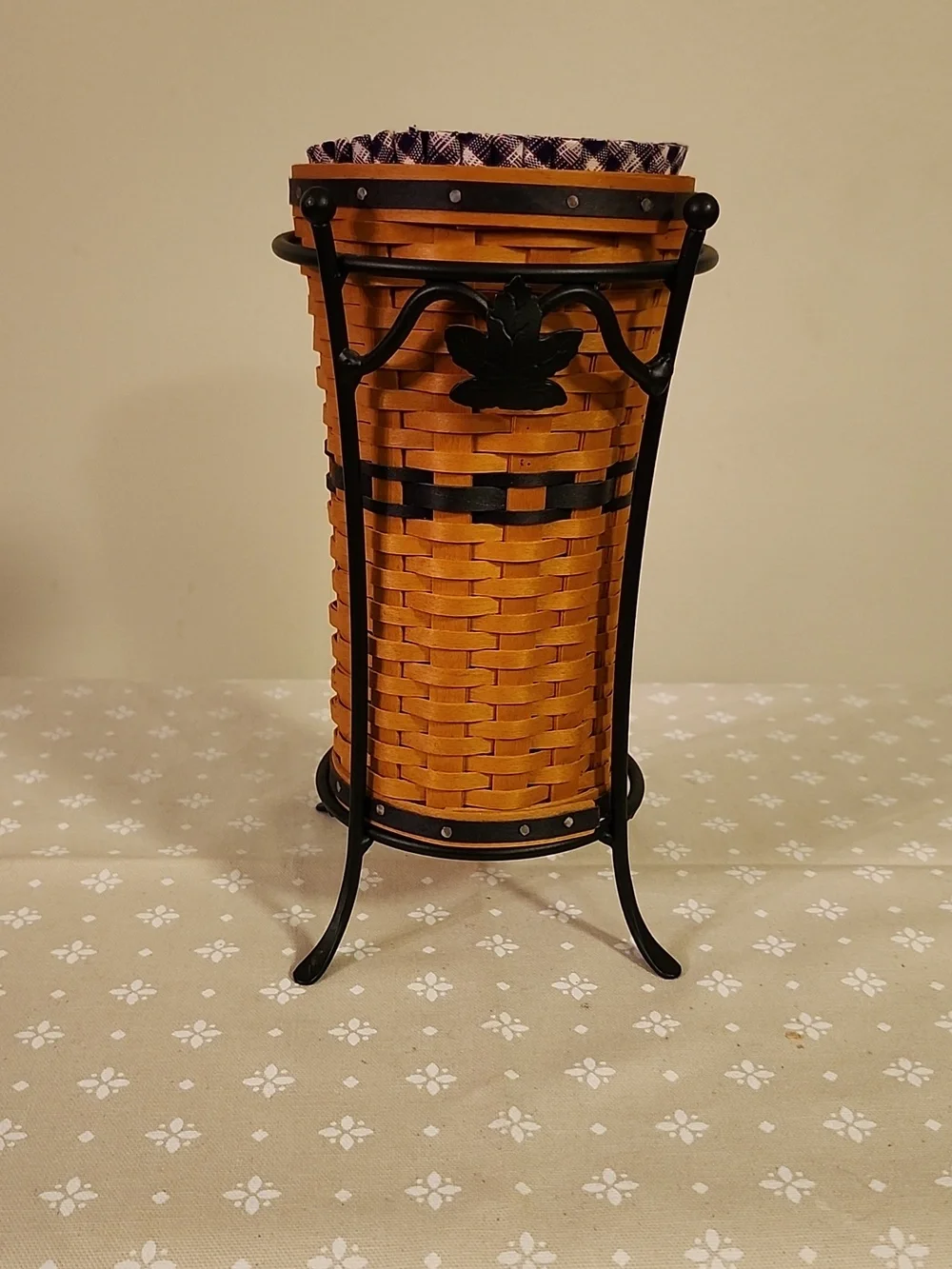 Longaberger Collectors Club JW Miniature Umbrella Basket With Stand